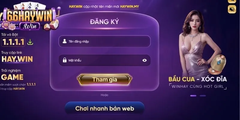 Người chơi cần điền đúng thông tin theo biểu mẫu